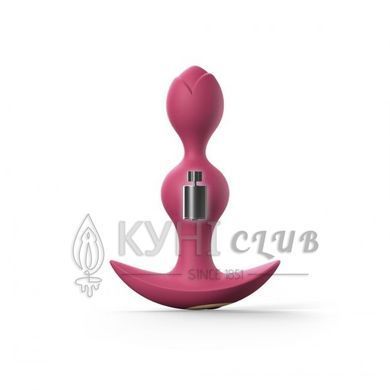 Анальний стимулятор, гнучкий з вібрацією Love To Love TWINNY BUD Plum 102726 фото