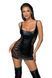 Платье с кружевными вставками Noir Handmade F229 Powerwetlook dress with lace inserts, XL 108096 фото 3