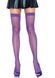 Неонові панчохи-сітка Leg Avenue Nylon Fishnet Thigh Highs Neon Purple, one size 106023 фото 1