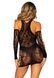 Мінісукня Leg Avenue Mini dress and matching gloves, One Size, чорна, мітенки в комплекті 110099 фото 3
