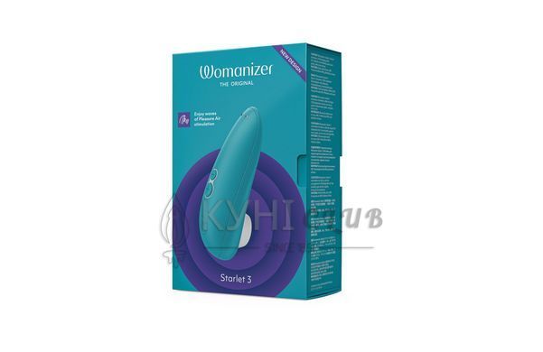 Вакуумний кліторальний стимулятор Womanizer Starlet 3 TURQUOISE 106767 фото
