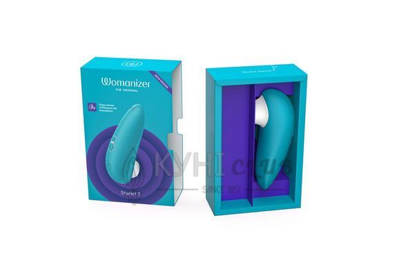 Вакуумний кліторальний стимулятор Womanizer Starlet 3 TURQUOISE 106767 фото