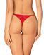 Трусики з доступом Obsessive Ingridia crotchless thong M/L, червоні 107065 фото 2