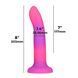 Светящийся в темноте фаллоимитатор ADDICTION - Rave - 8" Glow in the Dark Dildo - Pink Purple 105248 фото 4