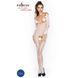 Бодістокінг Passion BS031 white, комбінезон з відкритими грудьми 101492 фото 2