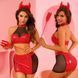 Эротический костюм дьяволицы JSY &laquo;Искусительница Джен&raquo; One Size, топ, юбка, трусики, рожки, жезл 108399 фото 6