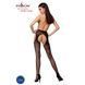 Эротические колготки-бодистокинг Passion S017 black, имитация ажурных чулок и пояса 100803 фото 4