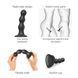Насадка для страпона Strap-On-Me Dildo Plug Balls Black L 107015 фото 3