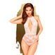 Боди с глубоким декольте и высокими трусиками Penthouse - Toxic Powder White L/XL 107603 фото 1