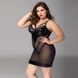 Сукня з латексними вставками JSY &laquo;Пристрасна Ельза&raquo; Plus Size, Black, мереживо, стрепи, сітка 106408 фото 4