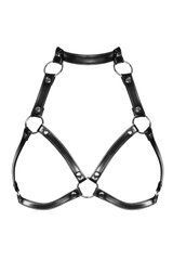 Портупея на груди Obsessive A740 harness black O/S, штучна шкіра 105828 фото
