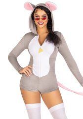 Комбінезон-костюм миші Leg Avenue Comfy Mouse S, з капюшоном 107238 фото