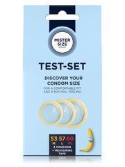 Набір презервативів Mister Size test-set 53&ndash;57&ndash;60, 3 розміри + лінійка, товщина 0,05 мм 105970 фото