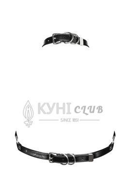 Портупея на груди Obsessive A740 harness black O/S, штучна шкіра 105828 фото
