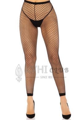 Колготки без стопи Leg Avenue Industrial Net footless tights, One Size, чорні, в сітку 110085 фото