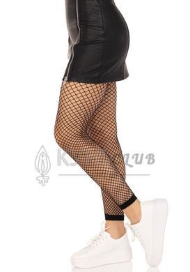 Колготки без стопи Leg Avenue Industrial Net footless tights, One Size, чорні, в сітку 110085 фото