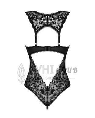 Мереживне боді Obsessive Donna Dream crotchless teddy XS/S Black, відкритий доступ 106635 фото
