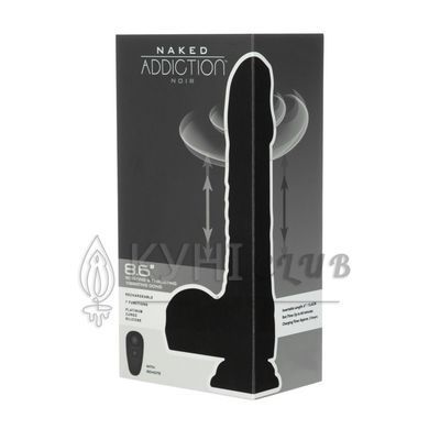 Вибро-фаллоимитатор с ротацией и пульсацией Naked Addiction 8.6&Prime;, Черный 106805 фото