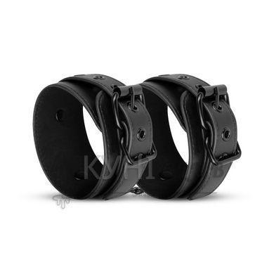 Поножи Bedroom Fantasies: Faux Leather Ankle Cuffs, черные 106816 фото