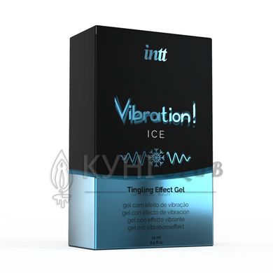 Рідкий вібратор Intt Vibration Ice (15 мл), густий гель, дуже незвичайний, діє до 30 хвилин 100972 фото