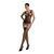 Бодістокінг Passion ECO BS001 One Size black, з доступом, імітація підв&rsquo;язок, флористичний декор 104976 фото