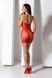Ажурное мини-платье на тонких бретелях Passion BS096 One Size, red, плетение на груди 106947 фото 9