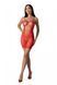 Ажурное мини-платье на тонких бретелях Passion BS096 One Size, red, плетение на груди 106947 фото 1