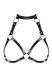 Портупея на груди Obsessive A740 harness black O/S, штучна шкіра 105828 фото 1