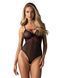 Боди Obsessive Novenes teddy, XS/S, прозрачное, чашки на косточках, декор в виде лент 109665 фото 1