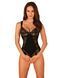 Мереживне боді Obsessive Donna Dream crotchless teddy XS/S Black, відкритий доступ 106635 фото 1