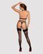 Портупея на груди Obsessive A740 harness black O/S, штучна шкіра 105828 фото 4