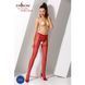 Колготки-бодістокінги Passion S012 One Size, Red, імітація панчіх, пояса та мереживних трусиків 100789 фото 2
