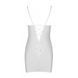 Сорочка з вирізами на грудях, стрінги Passion LOVELIA CHEMISE L/XL, white 102622 фото 6