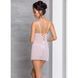 Сорочка з вирізами на грудях, стрінги Passion LOVELIA CHEMISE L/XL, white 102622 фото 4