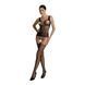 Бодістокінг Passion ECO BS001 One Size black, з доступом, імітація підв&rsquo;язок, флористичний декор 104976 фото 1