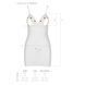 Сорочка з вирізами на грудях, стрінги Passion LOVELIA CHEMISE L/XL, white 102622 фото 7