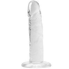 Прозорий фалоімітатор і насадка для страпона Alive Jelly Dildo Speedy, ТПЕ, довжина 17,8 см 102010 фото