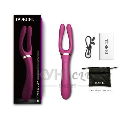 Вибратор-стимулятор Dorcel INFINITE JOY PLUM, многофункциональный, унисекс 105325 фото