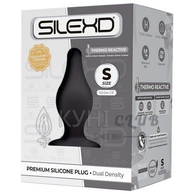 Анальная пробка SilexD (Model 2 size S) двухслойная, силикон+Silexpan, диаметр 3,4см 102845 фото