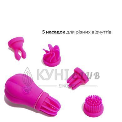 Вибратор Adrien Lastic Caress с крутящимися насадками для стимуляции эрогенных зон 100450 фото