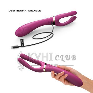 Вибратор-стимулятор Dorcel INFINITE JOY PLUM, многофункциональный, унисекс 105325 фото