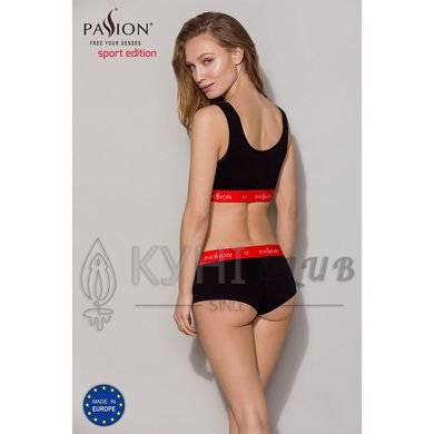 Трусики-шортики Passion PS003 PANTIES L, black 102202 фото