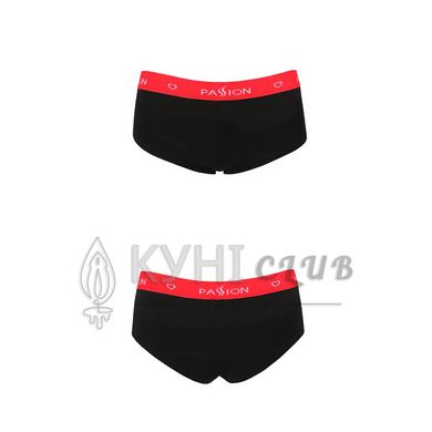 Трусики-шортики Passion PS003 PANTIES L, black 102202 фото