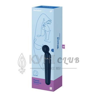 Вібромасажер Satisfyer Planet Wand-er Blue/Rosegold, дуже потужний, бездротовий 106619 фото