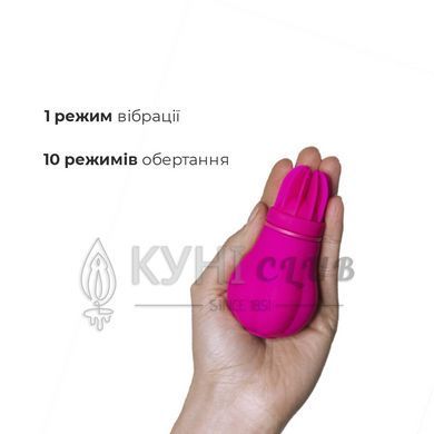 Вибратор Adrien Lastic Caress с крутящимися насадками для стимуляции эрогенных зон 100450 фото