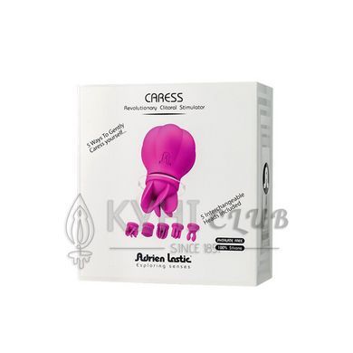 Вибратор Adrien Lastic Caress с крутящимися насадками для стимуляции эрогенных зон 100450 фото