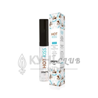 Стимулювальний блиск для губ EXSENS Coconut Hot Kiss 7 мл, зігріває та охолоджує 103436 фото