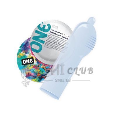 Презервативы ONE Pleasure Plus, 12 шт, с ребристым участком на конце, подарочная упаковка-тубус 109845 фото