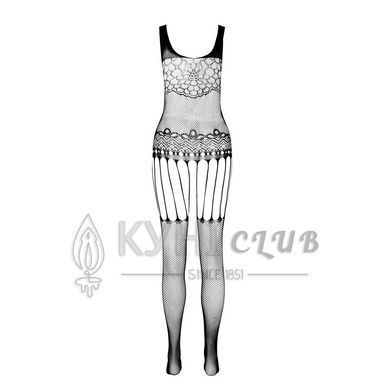 Бодістокінг Passion ECO BS001 One Size red, з доступом, імітація підв&rsquo;язок, флористичний декор 104977 фото