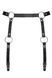 Гартери Obsessive A741 garter belt black O/S, штучна шкіра 105829 фото 1